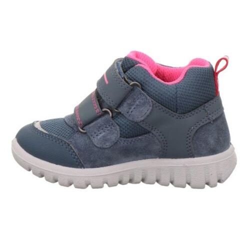 SUPERFIT Sport7 Mini Medium (Orta Genişlik) Gore-Tex Kız Cırtlı Bot 1-006189-1 (21-26) Gri Pembe - 24