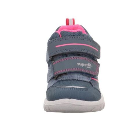 SUPERFIT Sport7 Mini Medium (Orta Genişlik) Gore-Tex Kız Cırtlı Bot 1-006189-1 (21-26) Gri Pembe - 24