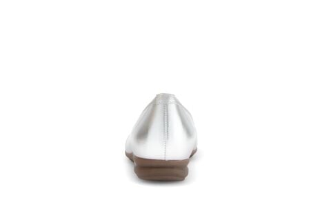 GABOR Comfort Geniş (G) Kalıp Easy Walking Babet 62.623 Gümüş Deri  - 37