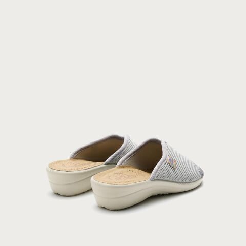 FLY FLOT Cloth Kadın Terlik T4-429 Gri Kumaş - 40