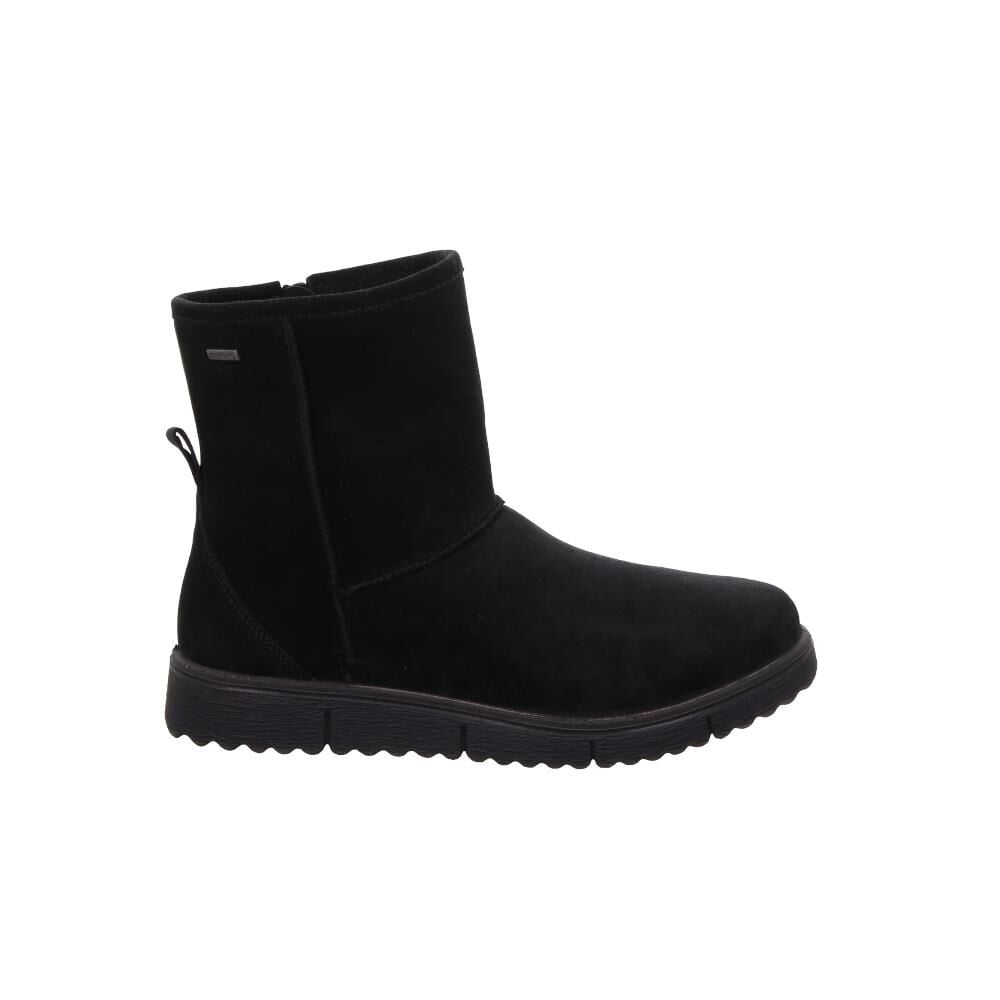 LEGERO Campania Gore-Tex Kadın Fermuarlı Bot 2-000654 Siyah Süet - 39
