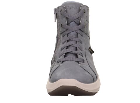 LEGERO Bliss Gore-Tex Kadın Geniş Kalıp Bağcıklı Fermuarlı Bot 2-00332 Mavi Nubuk - 41