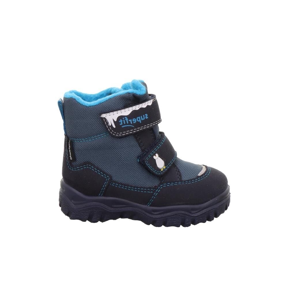 SUPERFIT Husky Orta Genişlik Sympatex Erkek Çocuk Cırtlı Kar Botu 1-006047-3 (26-30) MAVİ TURKUAZ KUMAŞ - 26
