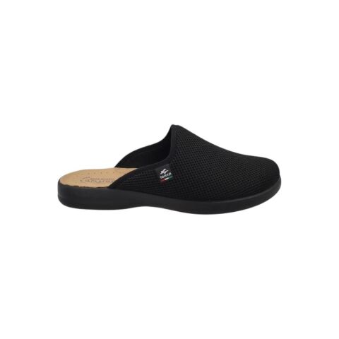 FLY FLOT Cloth Önü Kapalı Erkek Terlik P7-118 Siyah Kumaş - 43