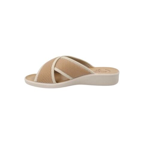 FLY FLOT Slipper Fresh Kadın Çapraz Terlik 83-K24 BEJ KUMAS - 39