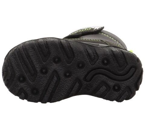 SUPERFIT Husky Orta Genişlik Sympatex Erkek Çocuk Cırtlı Kar Botu 1-006047-3 (26-30) Siyah Yeşil Kumaş - 26