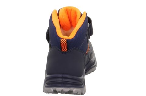SUPERFIT Jupiter Wide (Geniş Kalıp) Gore-tex Erkek Cırtlı Bot 1-000055-01 (25-30) Lacivert Turuncu Kumaş - 30