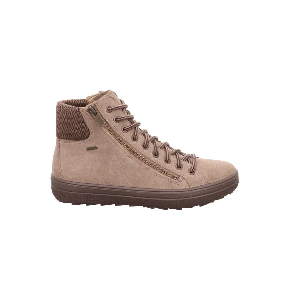 LEGERO Mira Gore-Tex Kadın Bağcıklı Fermuarlı Spor Bot 2-009635 Bej Süet - 40