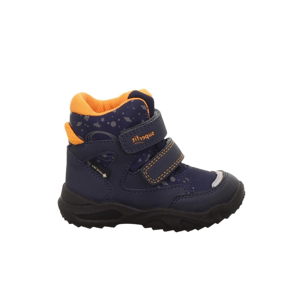 SUPERFIT Glacier Wide (Geniş Kalıp) Gore-Tex Erkek Cırtlı Bot 1-009236-1 (22-25) Lacivert Turuncu Kumaş - 22