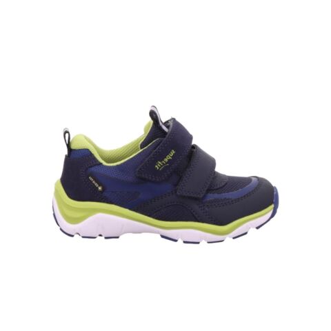 SUPERFIT Sport5 Wide Gore-Tex Erkek Cırtlı Spor Ayakkabı 1-000236-3 Lacivert Yeşil Kumaş - 31