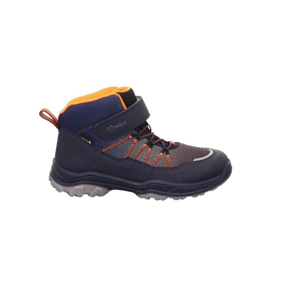 SUPERFIT Jupiter Wide (Geniş Kalıp) Gore-tex Erkek Cırtlı Bot 1-000055-01 (25-30) Lacivert Turuncu Kumaş - 30