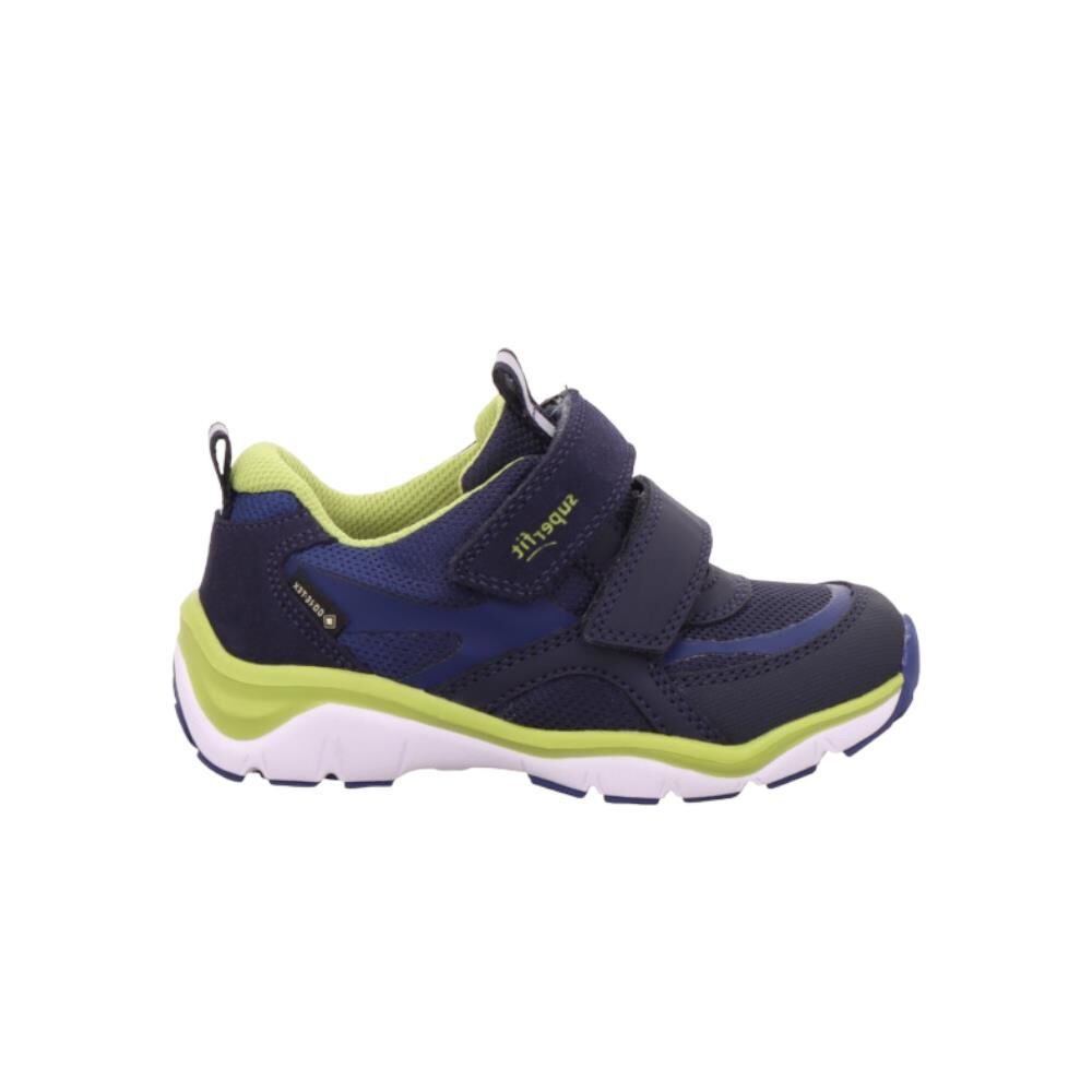 SUPERFIT Sport5 Wide Gore-Tex Erkek Cırtlı Spor Ayakkabı 1-000236-3 Lacivert Yeşil Kumaş - 33