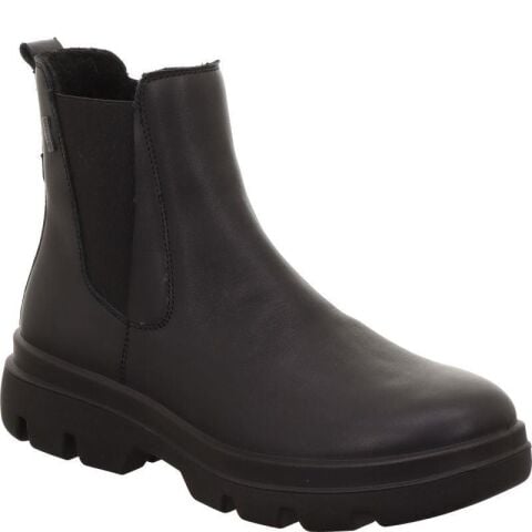 LEGERO Angelina Gore-Tex Kadın Fermuarlı Lastikli Bot 2-000329 Siyah Deri - 37