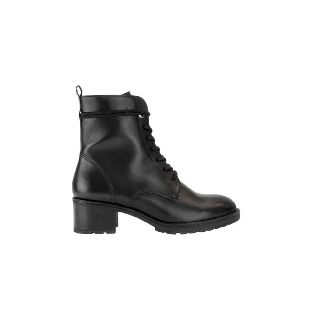 GABOR Geniş (G) Kalıp Kadın Fermuarlı Bağcıklı Topuklu Bot 8011.01 Siyah Deri - 37.5