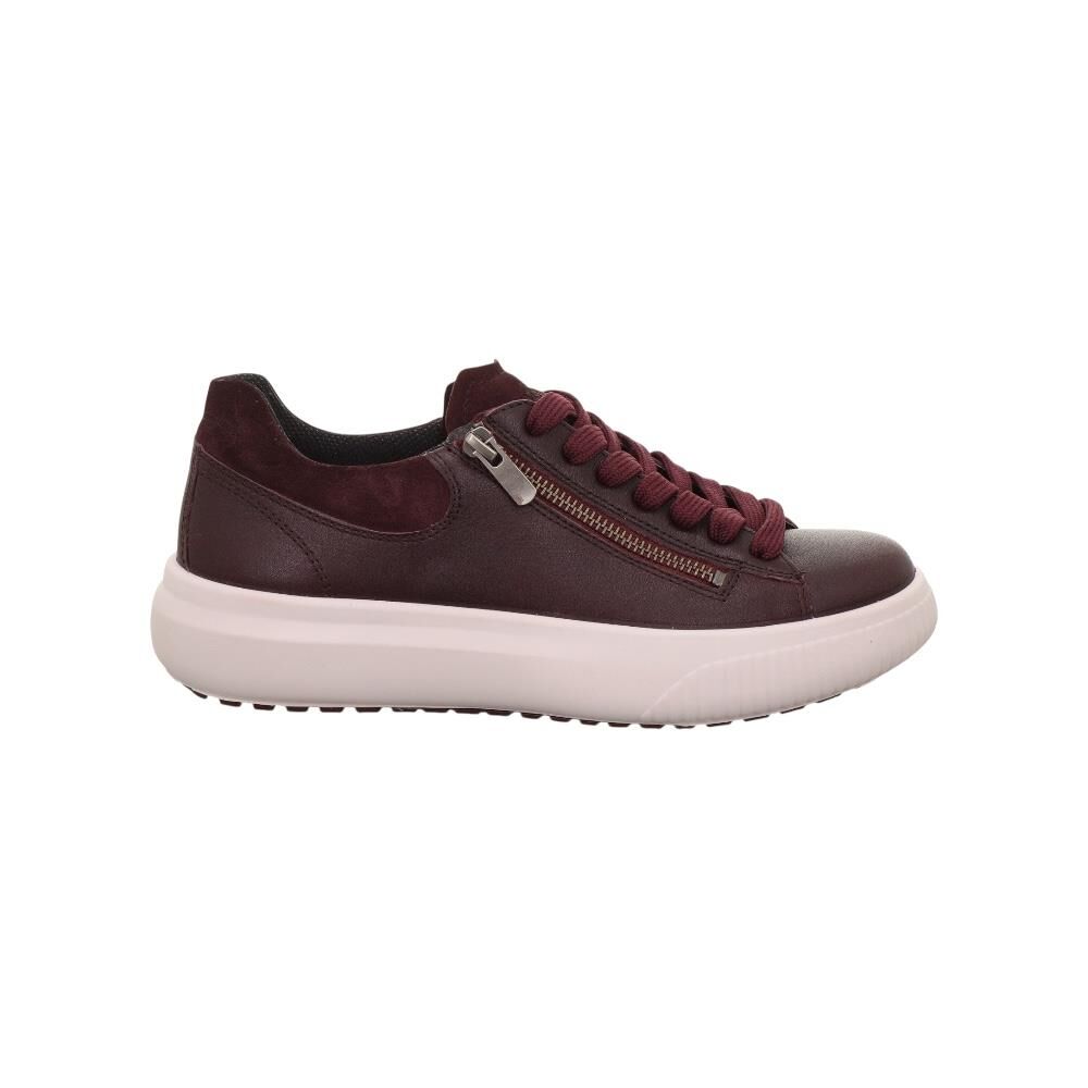 LEGERO T4 Jump Kadın Bağcıklı Fermuarlı Spor Ayakkabı 2-000363 Bordo Deri - 38