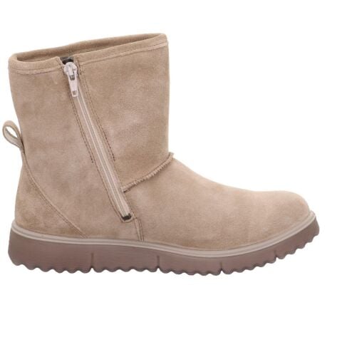 LEGERO Campania Gore-Tex Kadın Fermuarlı Bot 2-000654 Bej Süet - 44