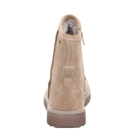 LEGERO Campania Gore-Tex Kadın Fermuarlı Bot 2-000654 Bej Süet - 44