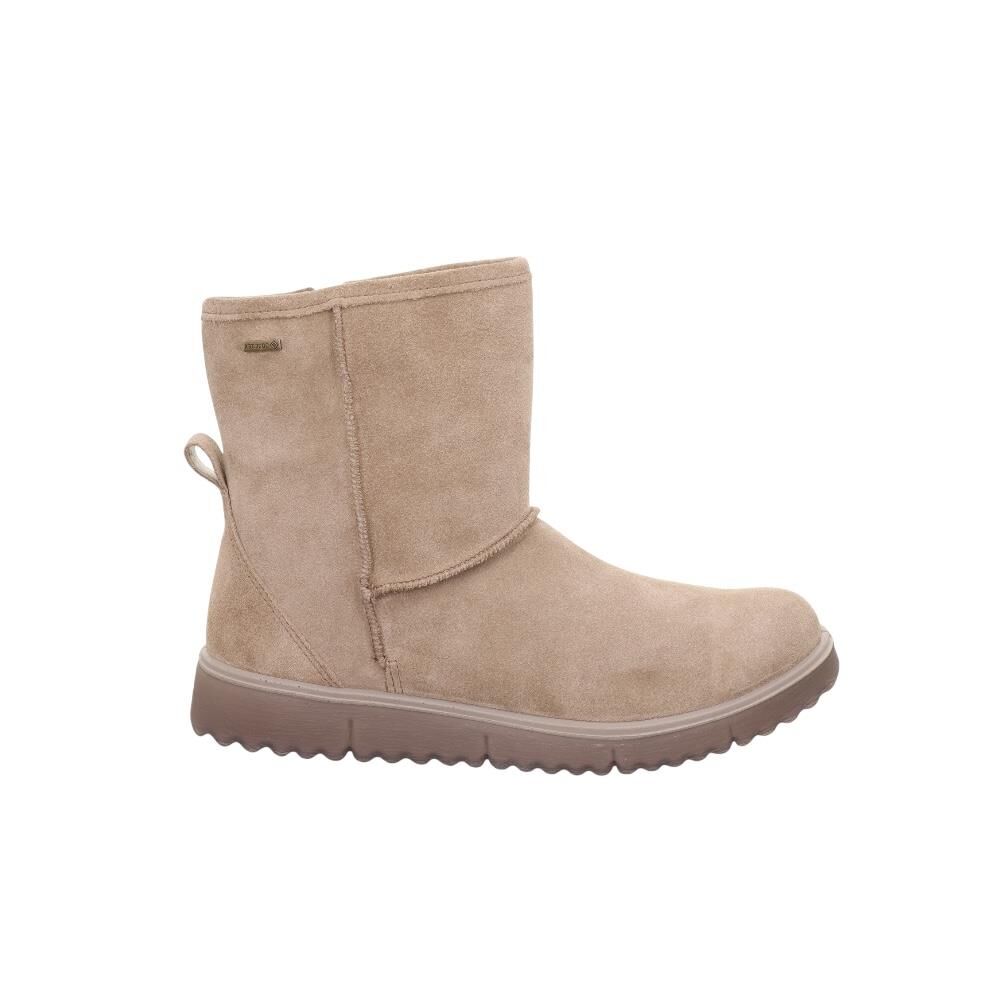 LEGERO Campania Gore-Tex Kadın Fermuarlı Bot 2-000654 Bej Süet - 43