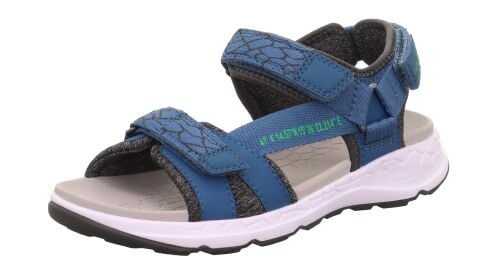 SUPERFIT Criss Cross Medium Cırtlı Sandalet 1-000580-3 (36-42) Mavi Kumaş - 37