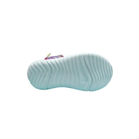 DUDINO Paris Çocuk Kız Cırtlı Sandalet PEMBE DESENLI KUMAS - 34