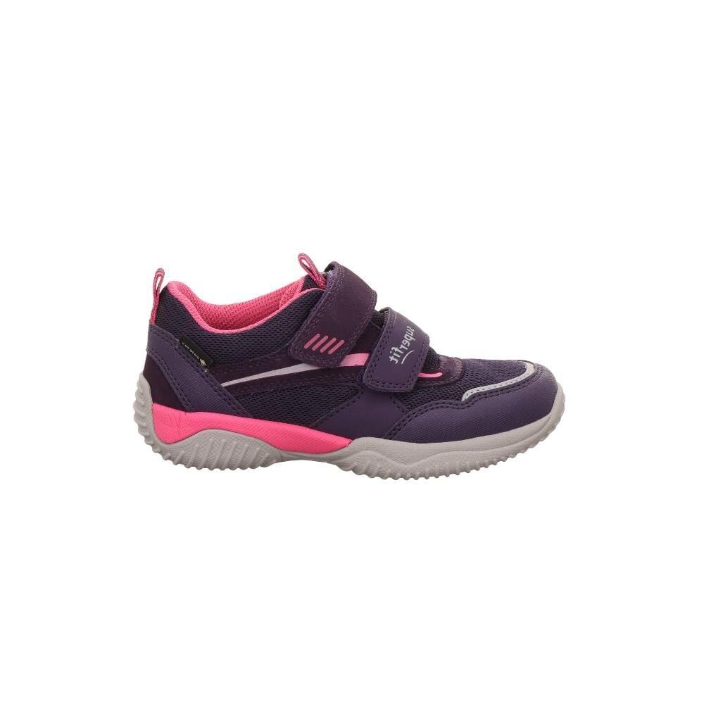 SUPERFIT Storm Medium (Orta Genişlik) Gore-Tex Kız Cırtlı Spor Ayakkabı 1-006386-1 (25-30) LİLA PEMBE SÜET KUMAŞ - 27