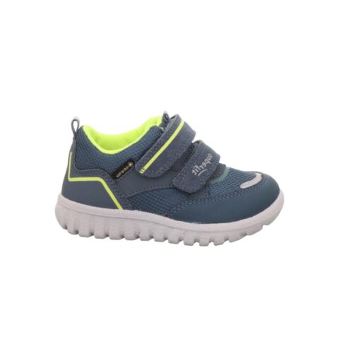 SUPERFIT Sport7 Mini Medium Gore-Tex Erkek Cırtlı Spor Ayakkabı 1-006200-3 (31-35) Gri Yeşil Kumaş - 31