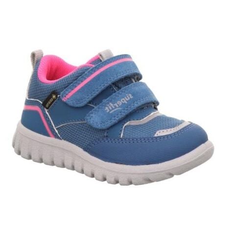 SUPERFIT Sport7 Mini Medium Gore-Tex Kız Cırtlı Spor Ayakkabı 1-006200-2 (27-30) Mavi Pembe Kumaş - 29