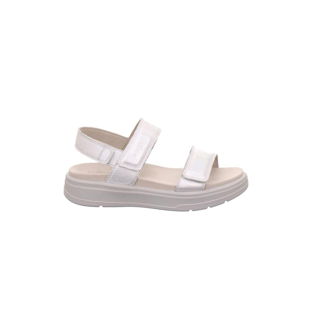 LEGERO Sunwalker Kadın Çift Cırtlı Sandalet 3-000327 40 - Gümüş Deri