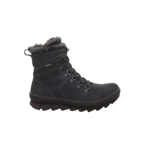 LEGERO Novara Geniş Kalıp Gore-Tex Kadın Bağcıklı Bot 2-000530 Koyu Gri Süet - 37