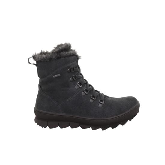 LEGERO Novara Geniş Kalıp Gore-Tex Kadın Bağcıklı Bot 2-000530 Koyu Gri Süet - 38