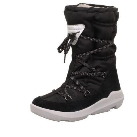 SUPERFIT Twilight Medium Gore-tex Kız Bağcıklı Uzun Kar Botu 1-000160-1 (31-35) Siyah Kumaş - 34