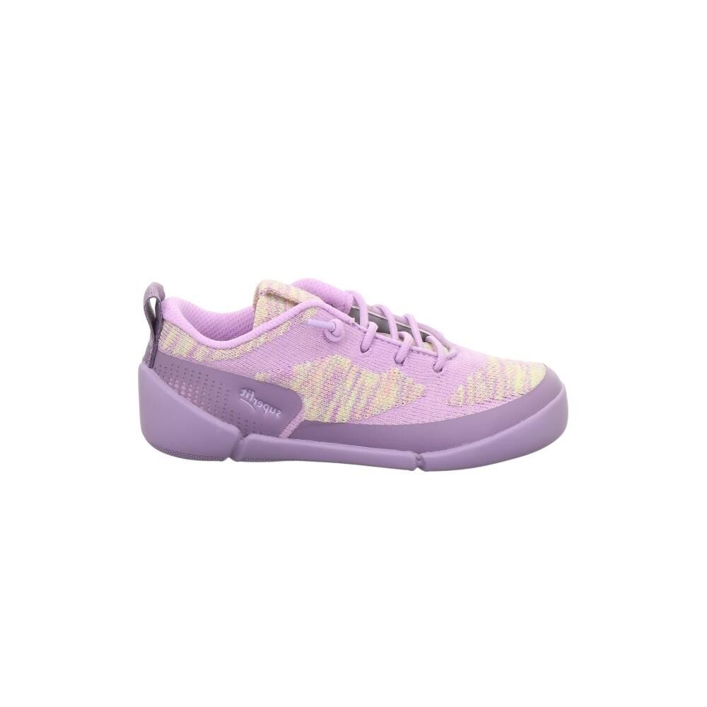 SUPERFIT Vento Geniş Kalıp Kız Çocuk Lastik Bağcıklı Spor Ayakkabı 1-008202-1 (28-30) Lila Kumaş - 30