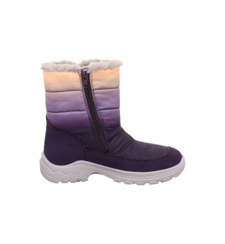 SUPERFIT Aurora Orta Genişlik Gore-Tex Kız Çocuk Fermuarlı Kar Botu 1-009131-1 (31-35) Lila Kumaş - 34