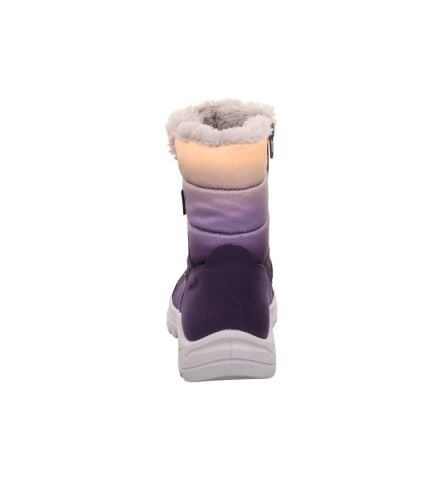 SUPERFIT Aurora Orta Genişlik Gore-Tex Kız Çocuk Fermuarlı Kar Botu 1-009131-1 (31-35) Lila Kumaş - 34