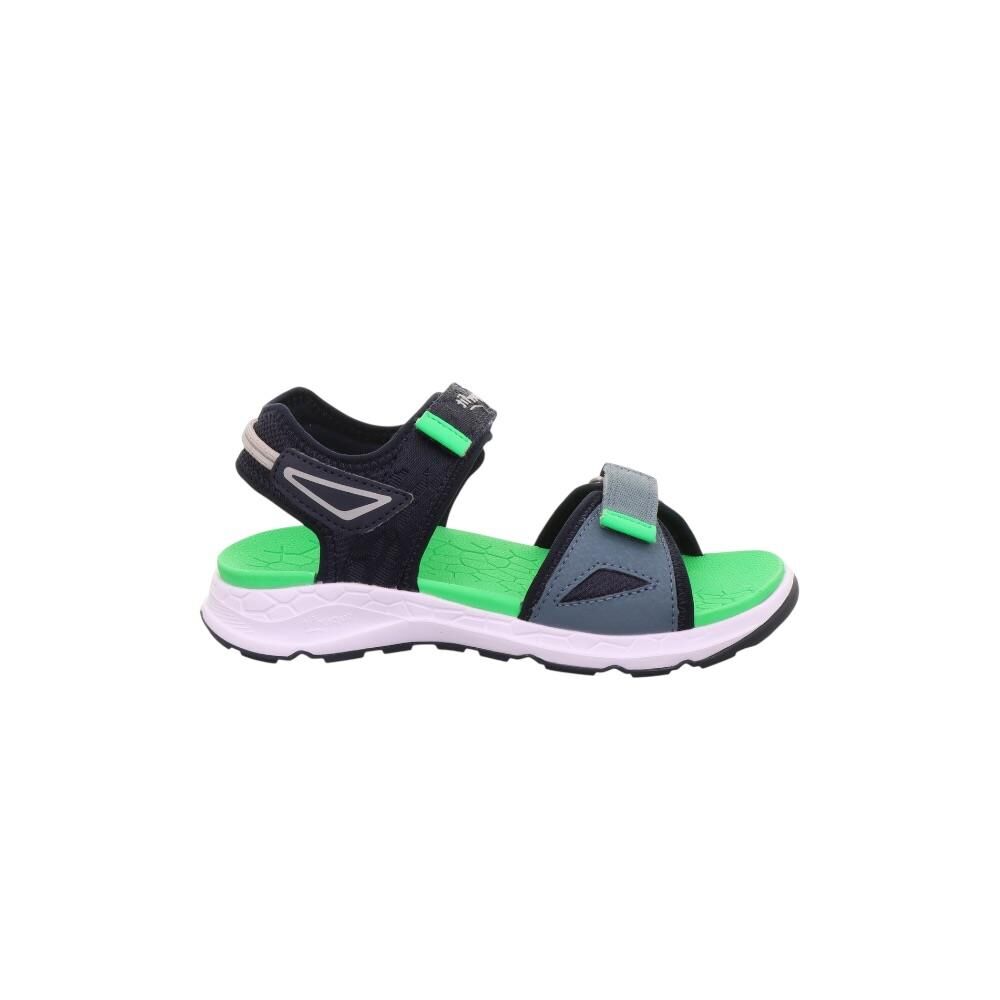 Superfit Criss Cross Orta Genişlik Erkek Çocuk Cırtlı Spor Sandalet 1-000588-2 (31-35) SİYAH YEŞİL - 34