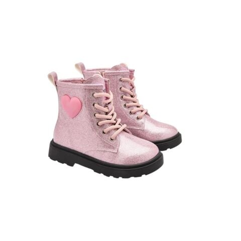 CONGUITOS Geniş Kalıp Trooper Kız Çocuk Bağcıklı Fermuarlı Işıklı Bot COSH313002 Pembe - 25