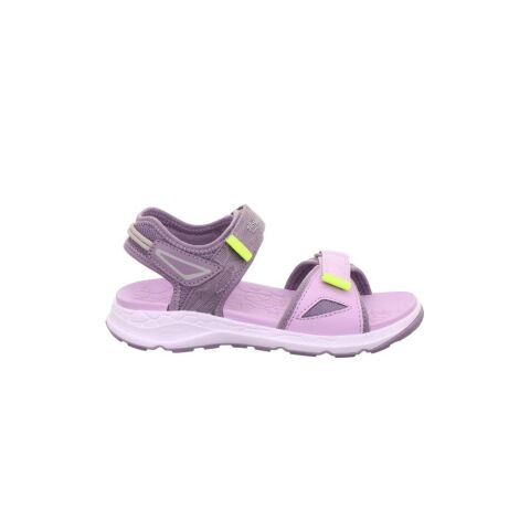 Superfit Criss Cross Orta Genişlik Kız Çocuk Cırtlı Spor Sandalet 1-000588-3 (36-42) MOR SARI - 36