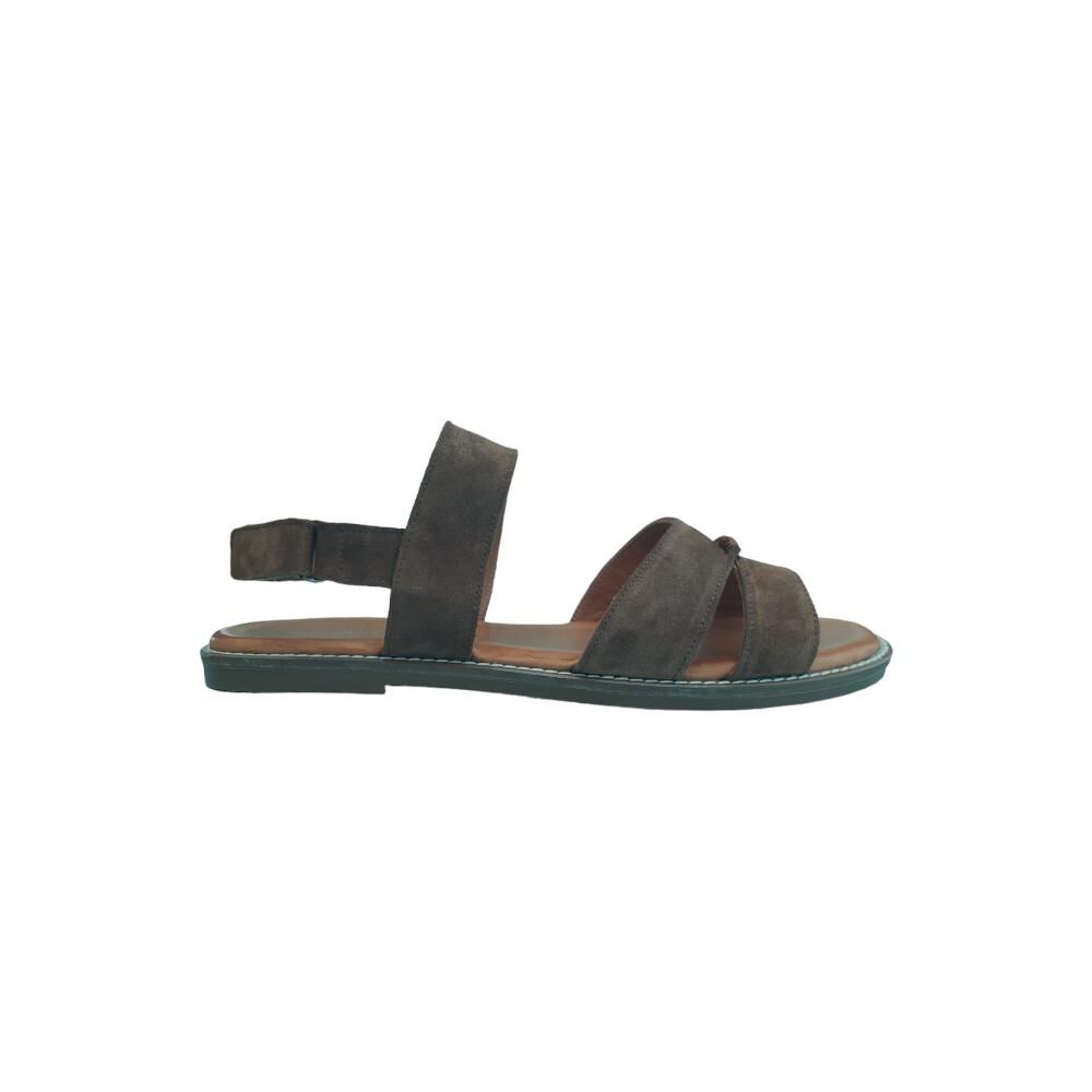 EXTRAFIT Topuksuz Süet Sandalet 7193 Taba Süet - 40