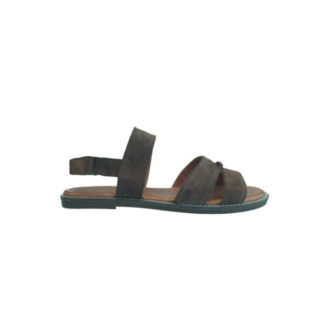 EXTRAFIT Topuksuz Süet Sandalet 7193 Taba Süet - 40