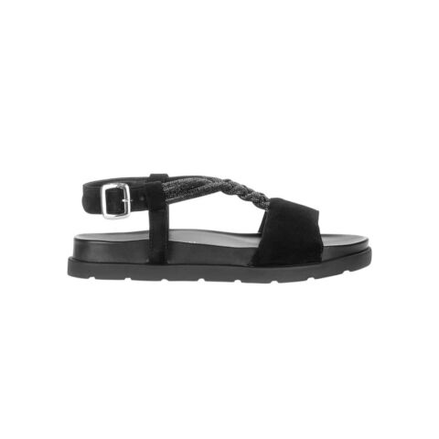 GABOR Best Fitting Kadın T Bantlı Sandalet 84.601 Siyah Süet - 37