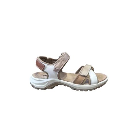 IMAC Lexa Kadın Cırtlı Spor Sandalet 109450 BEYAZ BEJ DERİ - 40