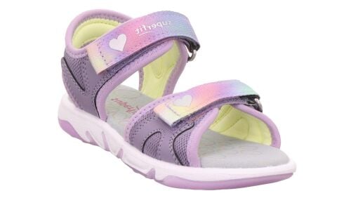 SUPERFIT Pebbles Medium (Orta) Kız Cırtlı Sandalet 1-009540-1 (25-30) Lila Kumaş - 27