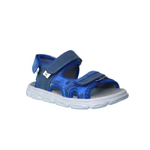 Rakerplus Cırtlı Spor Sandalet: 10455 MAVI KUMAS DERI - 34