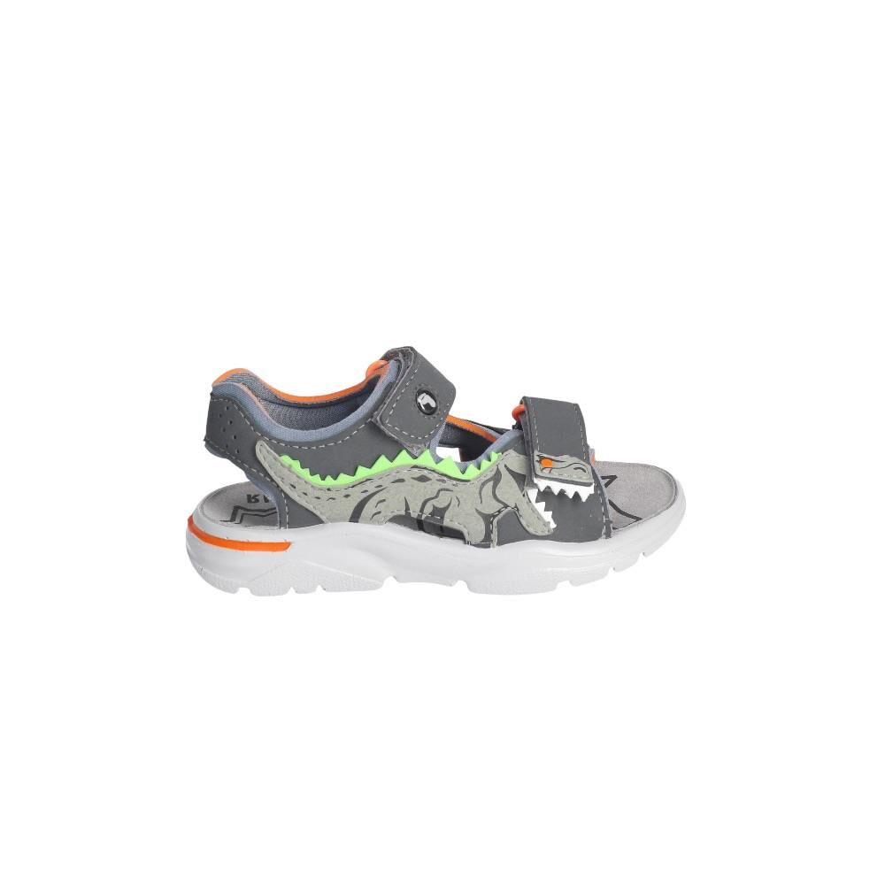 RICOSTA Raptor Orta Genişlik Erkek Çocuk Cırtlı Sandalet 6701600 Gri Deri - 35
