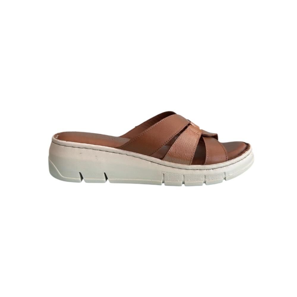 EXTRAFIT Geniş Kalıp Terlik 25041-2426 Taba Deri - 39