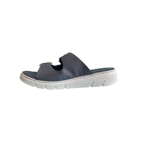 EXTRAFIT Geniş Kalıp Tokalı Terlik 601-23637 Gri Deri - 38
