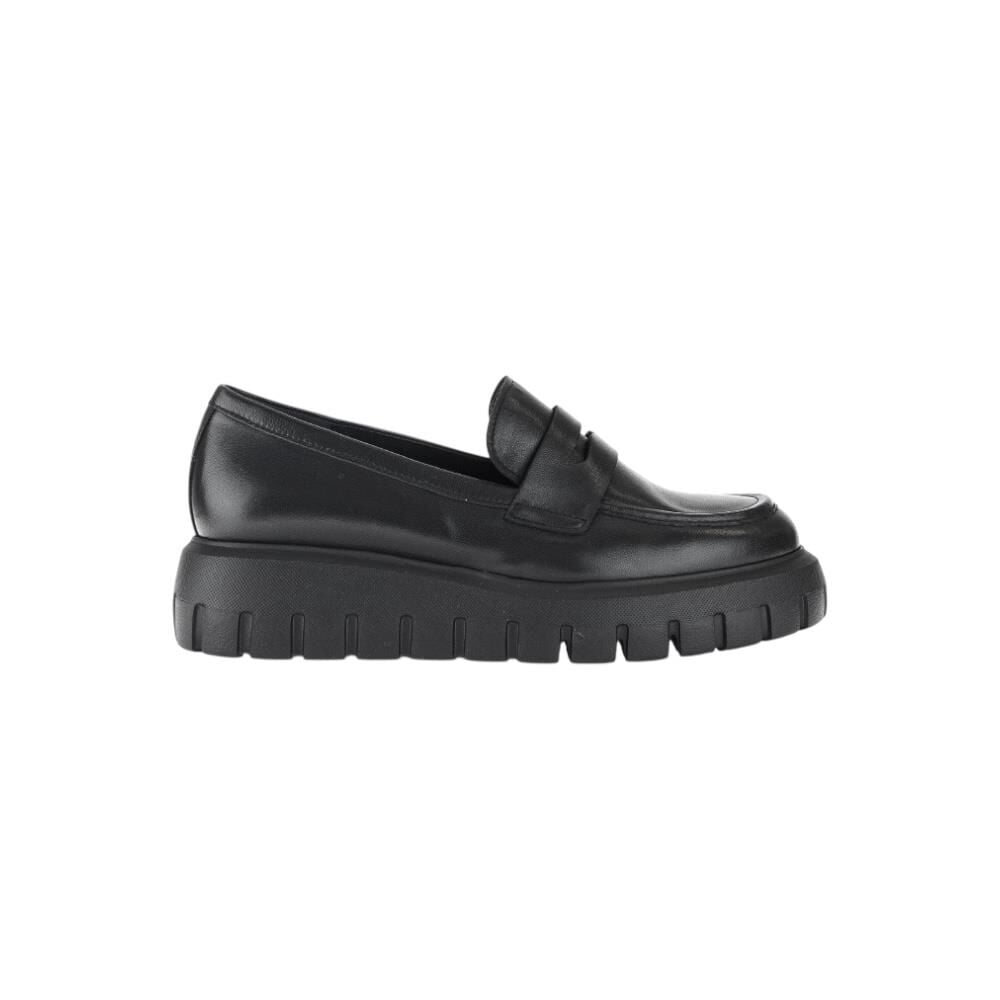 GABOR Best Fitting Kadın Kuşaklı Kalın Tabanlı Loafer Ayakkabı 75.300 Siyah Deri - 37