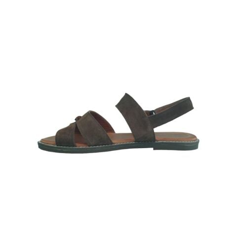 EXTRAFIT Topuksuz Süet Sandalet 7193 Taba Süet - 40