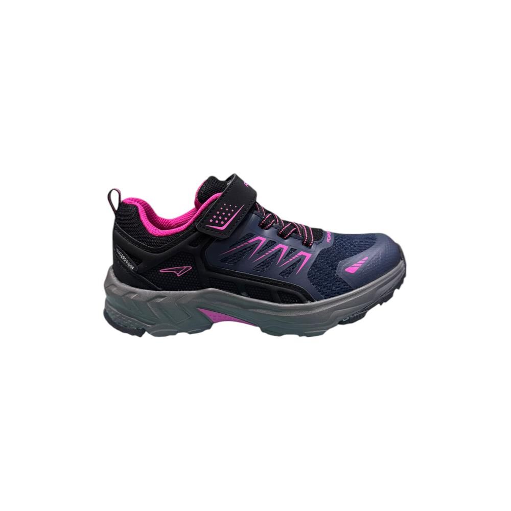 FORELLI Artuk Water Proof Bağcıklı Cırtlı Kız Outdoor Ayakkabı 76383 Lacivert Pembe Kumaş - 34