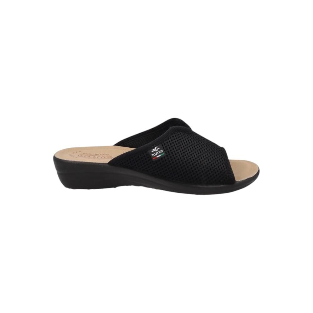 FLY FLOT Cloth Kadın Terlik T4-429 Siyah Kumaş - 36